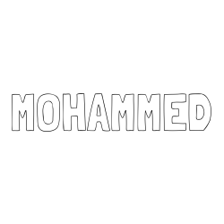 MOHAMMED Coloring Page