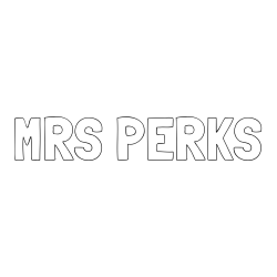 MRS PERKS Coloring Page
