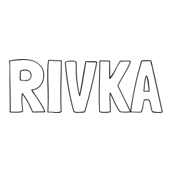 Online Created Coloring Page - RIVKA Coloring Page