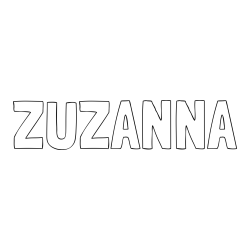 ZUZANNA Coloring Page