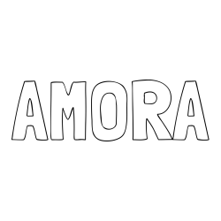 AMORA Coloring Page