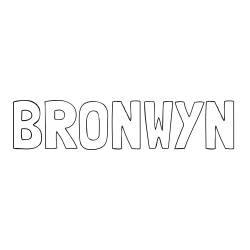 BRONWYN Coloring Page