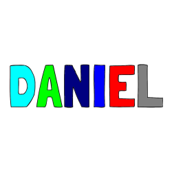 COLORED COLORING - DANIEL Coloring Page