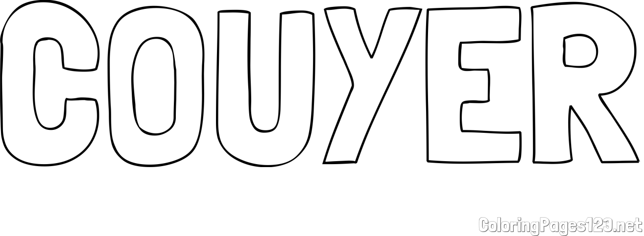COUYER Coloring Page
