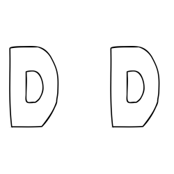 D  D Coloring Page