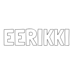 EERIKKI Coloring Page