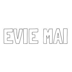 EVIE MAI Coloring Page
