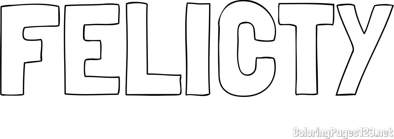 FELICTY Coloring Page