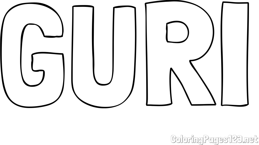 GURI Coloring Page