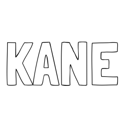 KANE Coloring Page