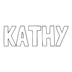 KATHY Coloring Page