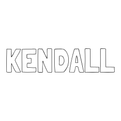KENDALL Coloring Page