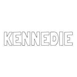 KENNEDIE Coloring Page