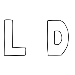 Online Created Coloring Page - L  D Coloring Page