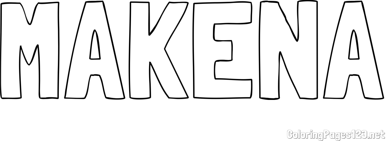MAKENA Coloring Page