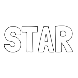 Online Created Coloring Page - STAR Coloring Page