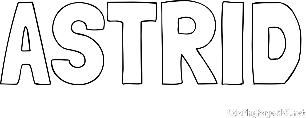 ASTRID Coloring Page