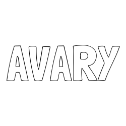 AVARY Coloring Page