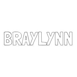 BRAYLYNN Coloring Page