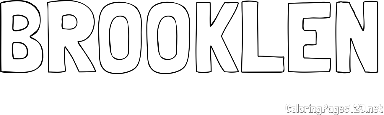 BROOKLEN Coloring Page