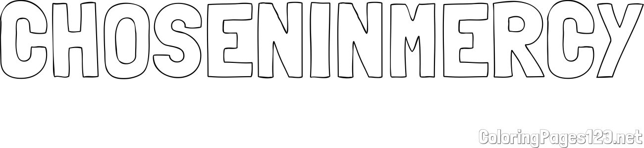 CHOSEN-IN-MERCY Coloring Page