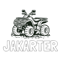 JAKARTER Coloring Page and Four-Wheeler Coloring Page