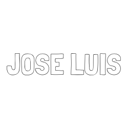 JOSE LUIS Coloring Page