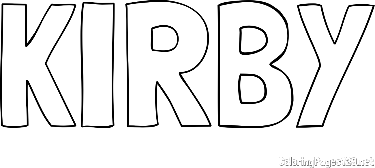 KIRBY Coloring Page