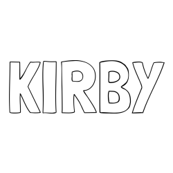 KIRBY Coloring Page