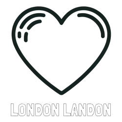 LONDON LANDON Coloring Page and Free Printable Coloring Page of a Heart