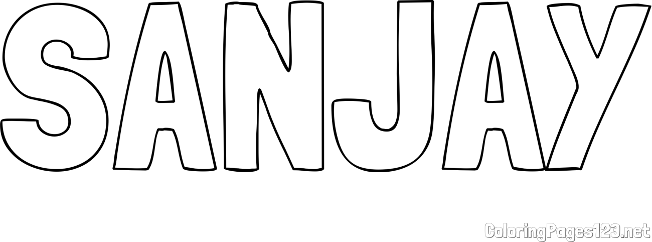 SANJAY Coloring Page