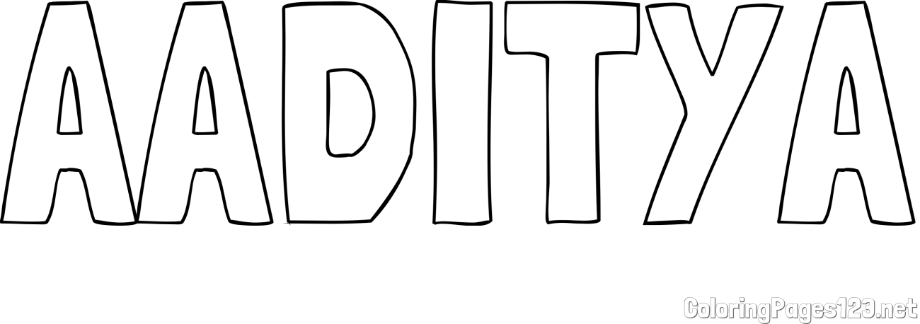 AADITYA Coloring Page
