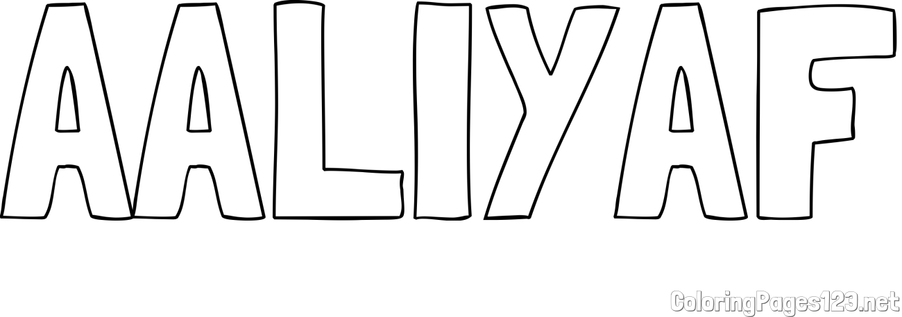 AALIYAF Coloring Page