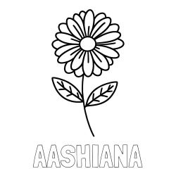 AASHIANA Coloring Page alongside Flower Coloring Page