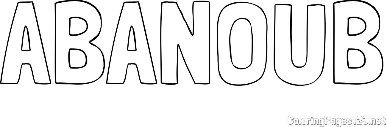 ABANOUB Coloring Page