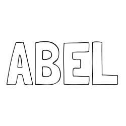Online Created Coloring Page - ABEL Coloring Page