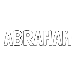 Online Created Coloring Page - ABRAHAM Coloring Page