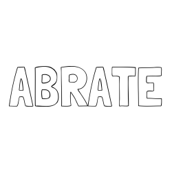 Online Created Coloring Page - ABRATE Coloring Page