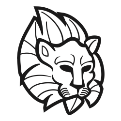 Abstract Lion Face Coloring Page