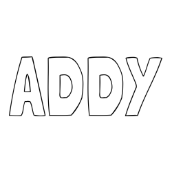 Online Created Coloring Page - ADDY Coloring Page