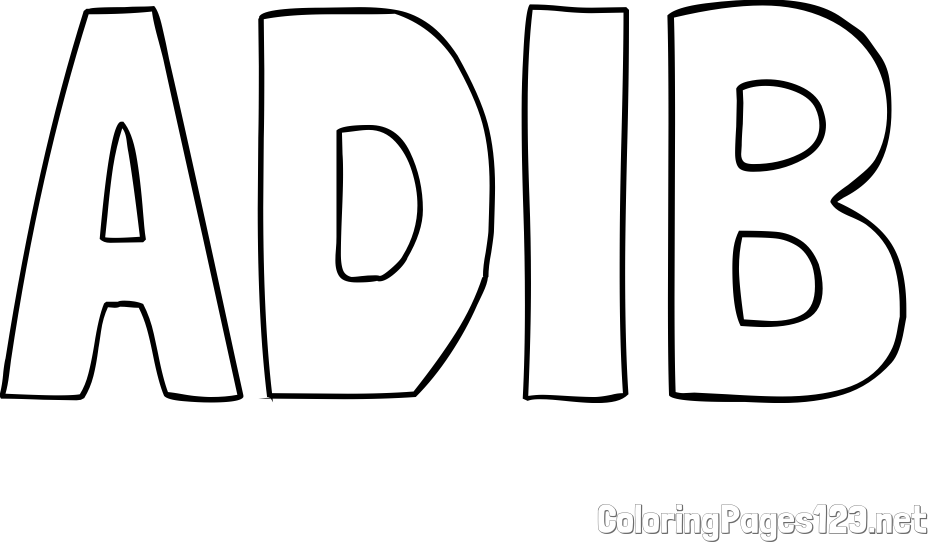 ADIB Coloring Page
