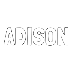 Online Created Coloring Page - ADISON Coloring Page