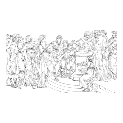 Adult Coloring Page of People