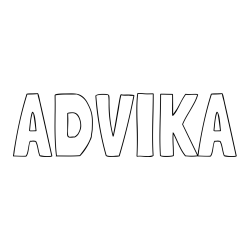 Online Created Coloring Page - ADVIKA Coloring Page