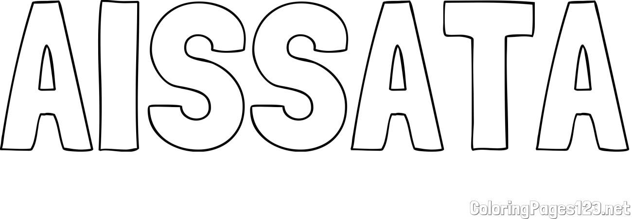 AISSATA Coloring Page