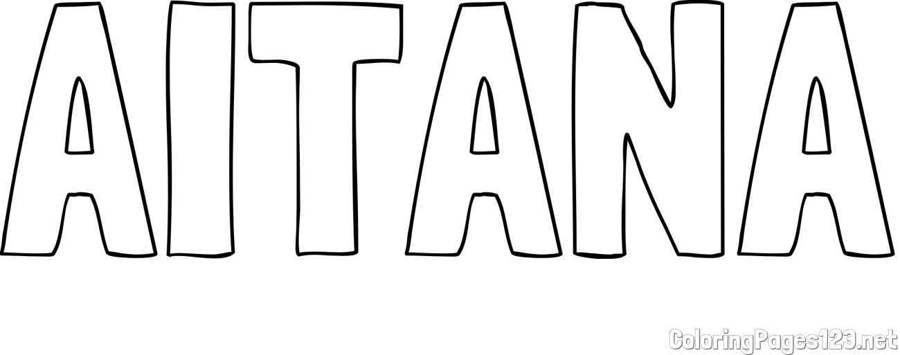 AITANA Coloring Page