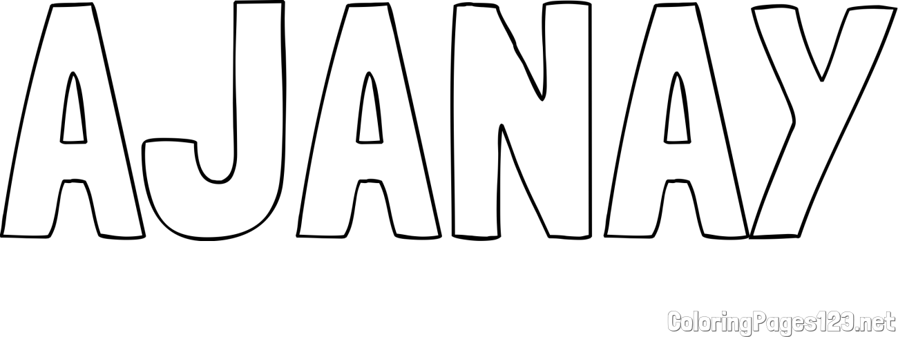 AJANAY Coloring Page