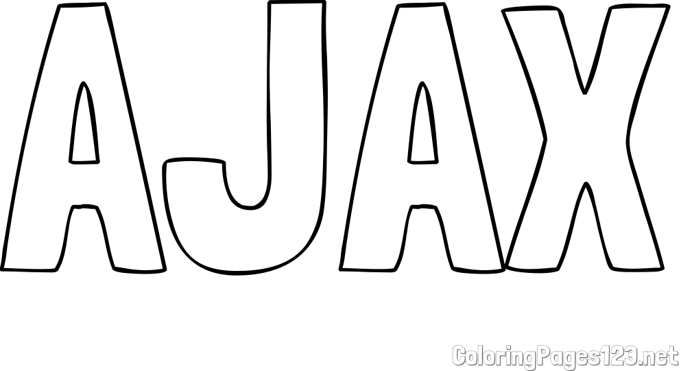 AJAX Coloring Page