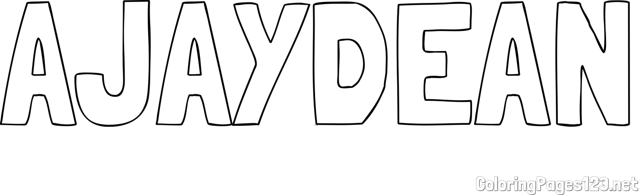 AJAYDEAN Coloring Page