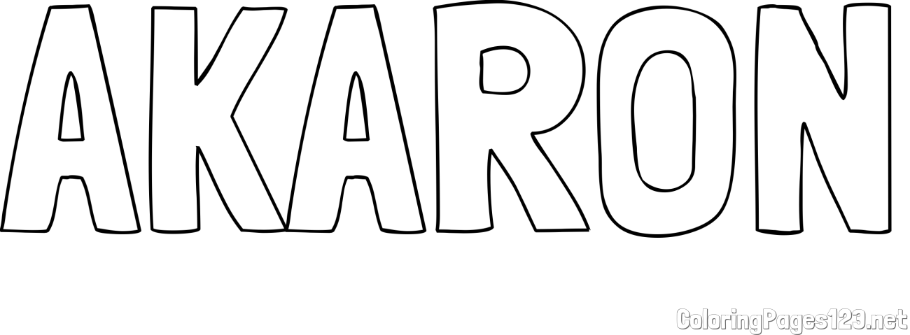AKARON Coloring Page